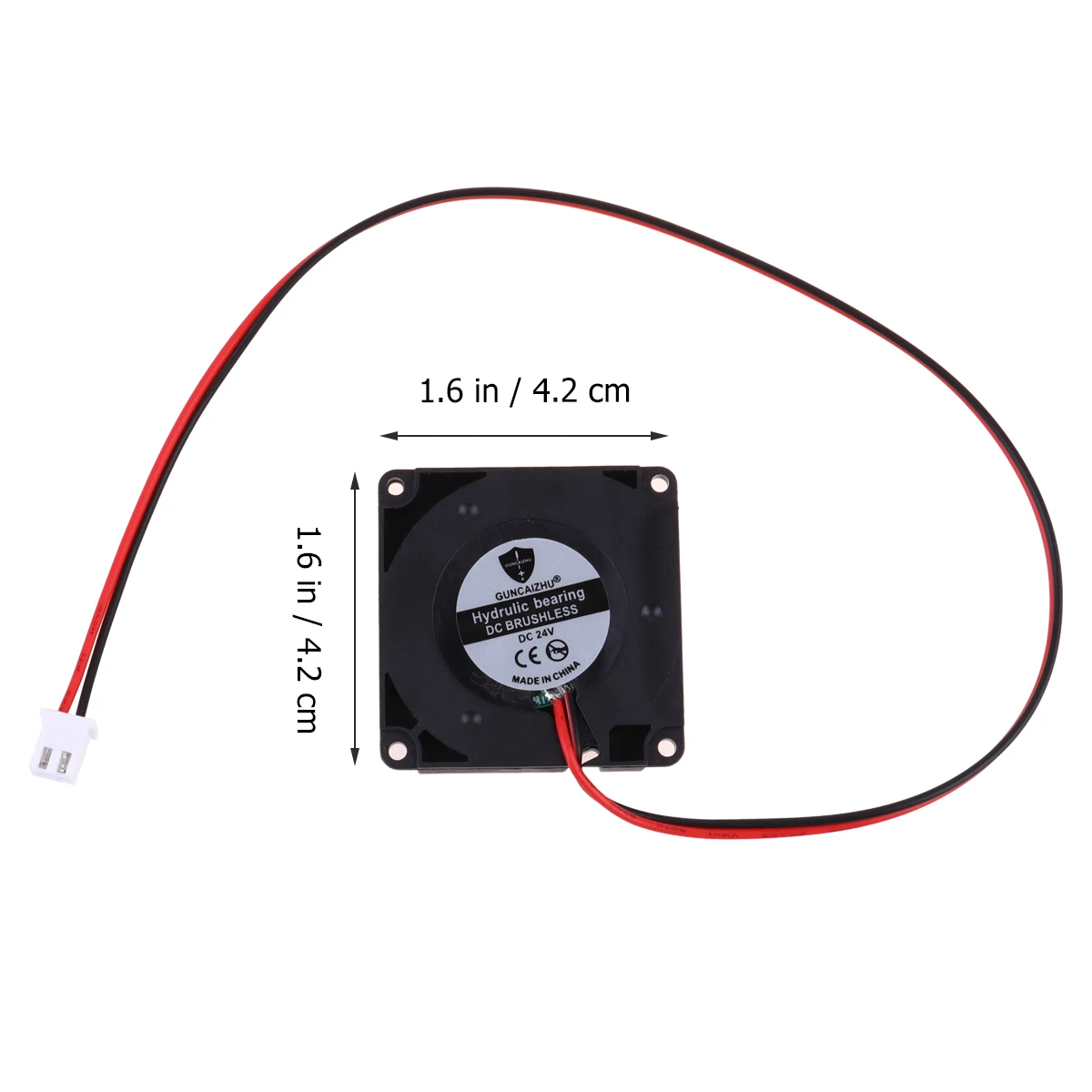 

2 Pcs 24V Cooling Fan High Air Flow Dissipation Hydraulic Bearing Large Air Quantity Low Noise Stable Performance