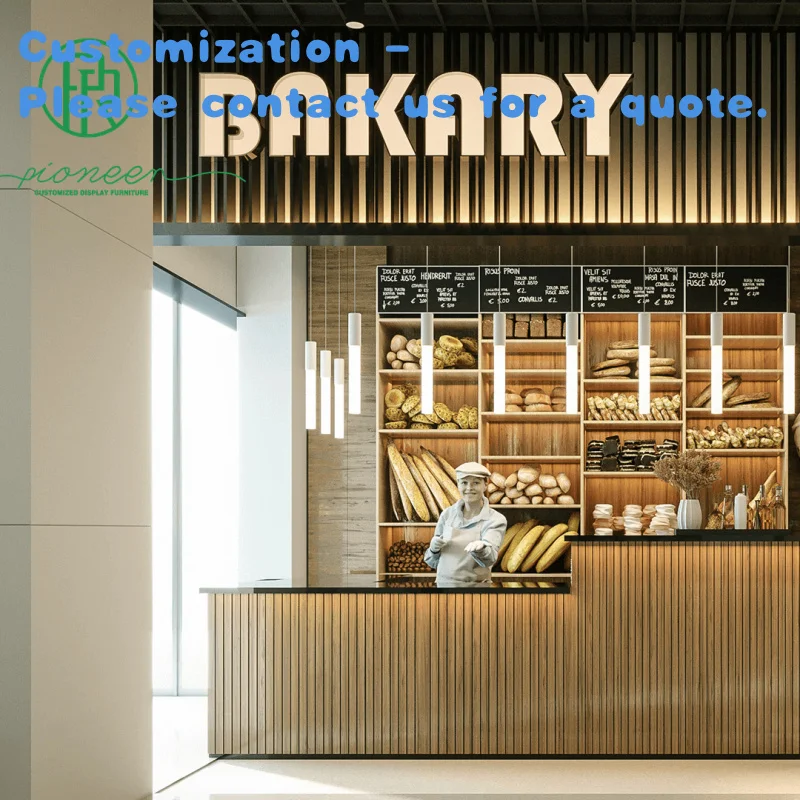 

custom.Supermarket Wood Fruit Vegetable Bakery Shelf Display Rack Stand Supermarket Grocery Store