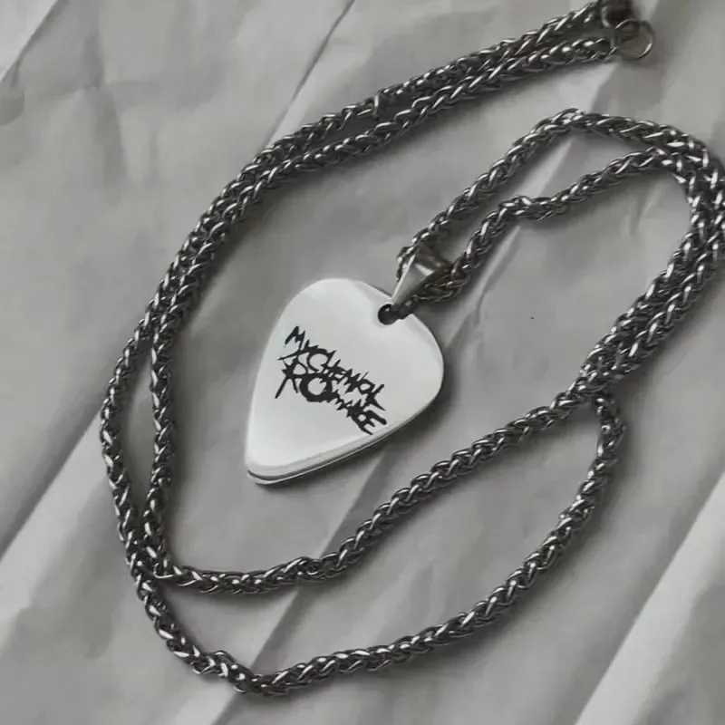 Rock Band My Chemical Romance Necklaces Cosplay MCR Stainless Steel Pendant Necklace Fashion Fans Jewelry Gifts