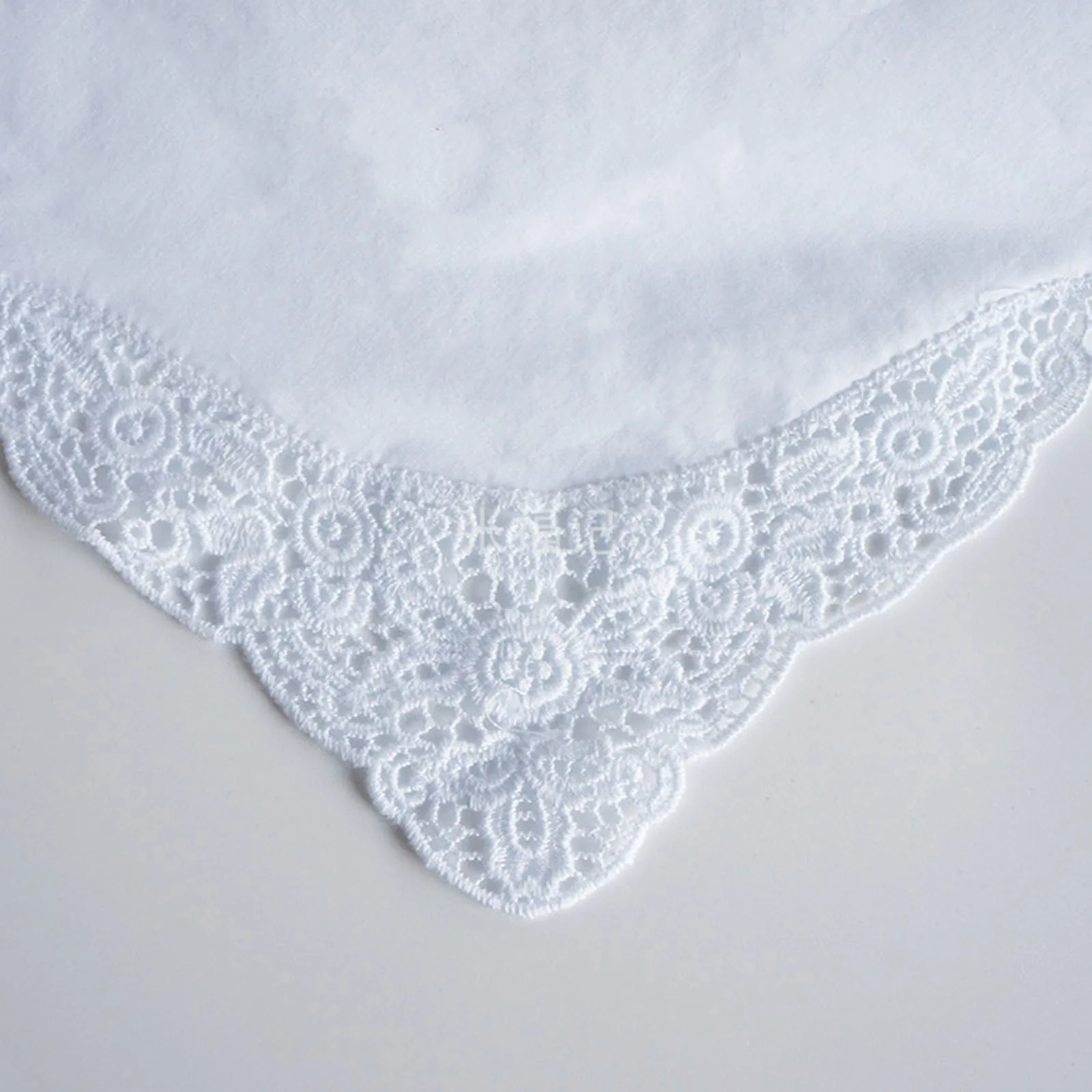 3/6Pcs Lace White Square Useful Handkerchief For Woman Man Classic Gentleman Style Cotton Handkerchief Square Lace 35x35cm