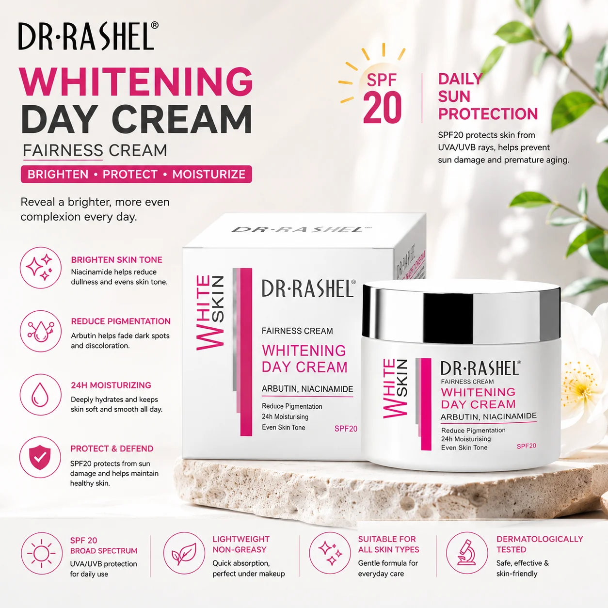 DR·Rashel Centella Ceramid Beruhigende, Barrierestärkende, Langzeit-Hydratisierende, Feuchtigkeitsspendende und Aufhellende Gesichtscreme – Detail 16