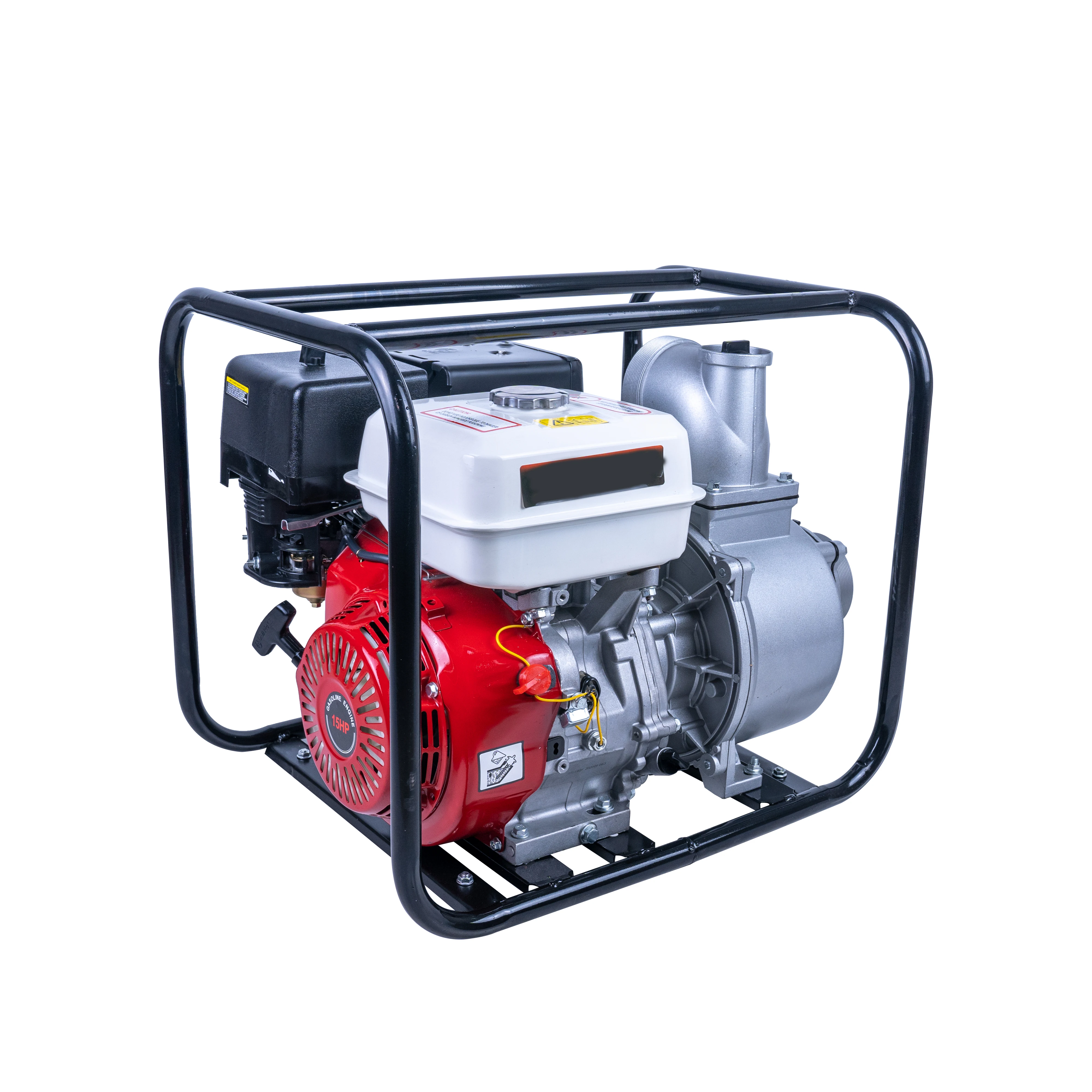 تشغيل البنزين المحمولة WP40 100 مللي متر كبير 4 "الري الزراعي 190F 15hp 4 بوصة مضخة مياه البنزين