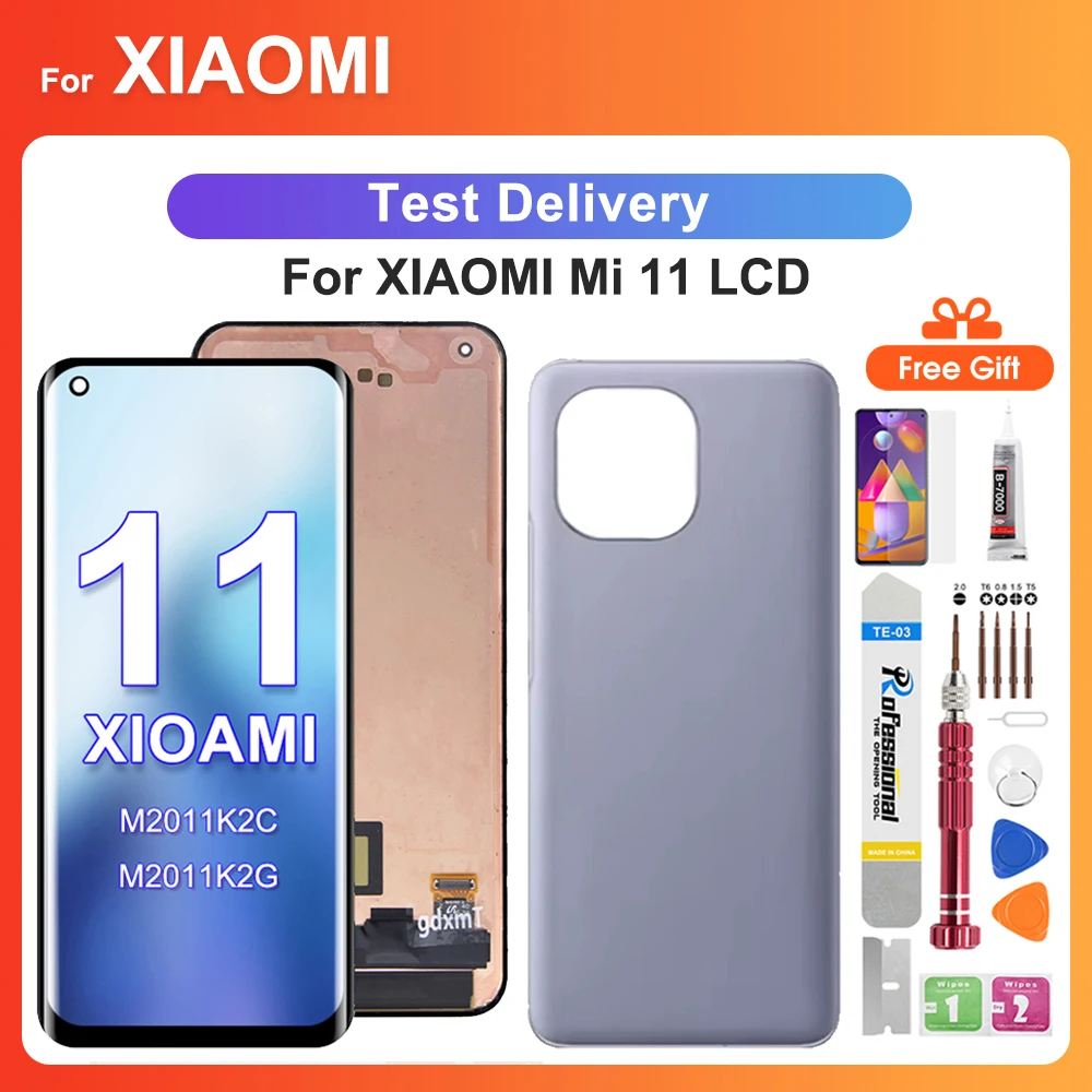 

For Xiaomi Mi 11 6.81''For Mi 11 M2011K2C M2011K2G LCD Display Touch Screen Digitizer Assembly Replacement