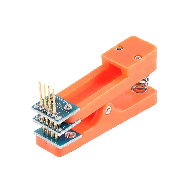 2.54mm Pitch Single/Double Row 4/5/6 Pin Test Clip Programmer Fixture PCB Programming Clip