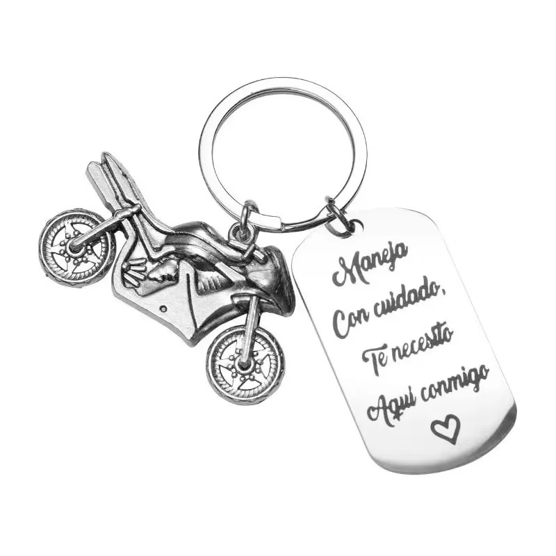 

10 Pieces Stainless Steel 3D Motorcycle Festival Souvenir Company Thanks for Giving Employee Keychains as Gifts