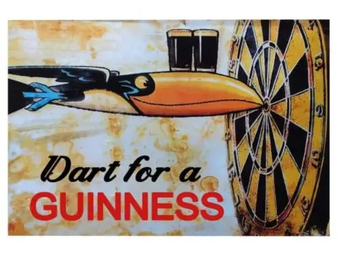 1P,Metal  Signs Dart for a Guinness Vintage Retro pub Man Cave Garage Shed