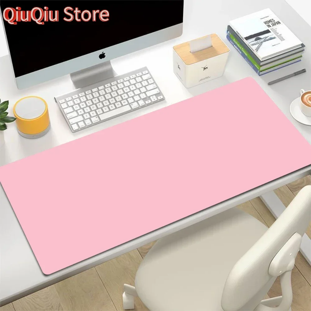 

Pure color Pink Mouse Pad Gamer Desktop Solid Color Mousepad Gaming Room Accessories Mouse Carpet Table Keyboard For Computers