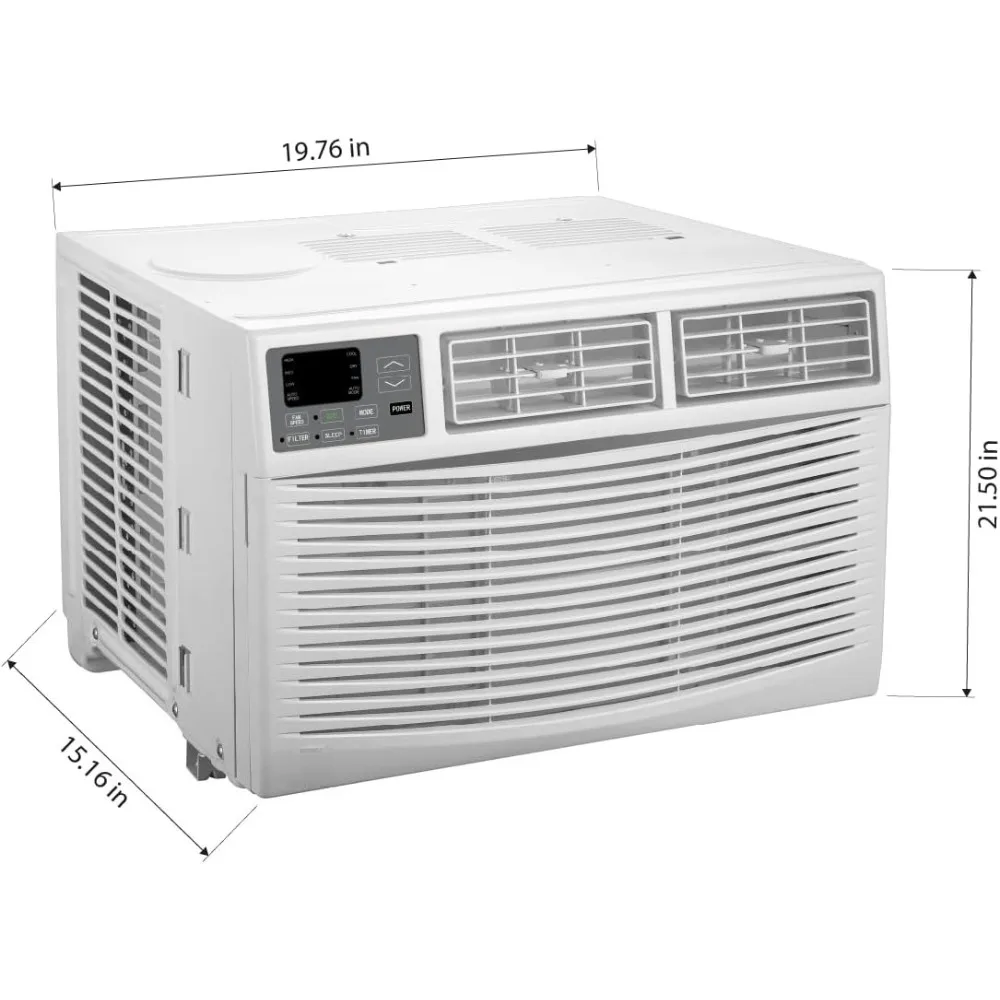 مكيف هواء نافذة 12000 وحدة حرارية بريطانية مع جهاز تحكم عن بعد - تبريد هادئ (61 ديسيبل أمريكي)، موفر للطاقة EER 11.0 لـ 550 قدم مربع، وضع تلقائي #5