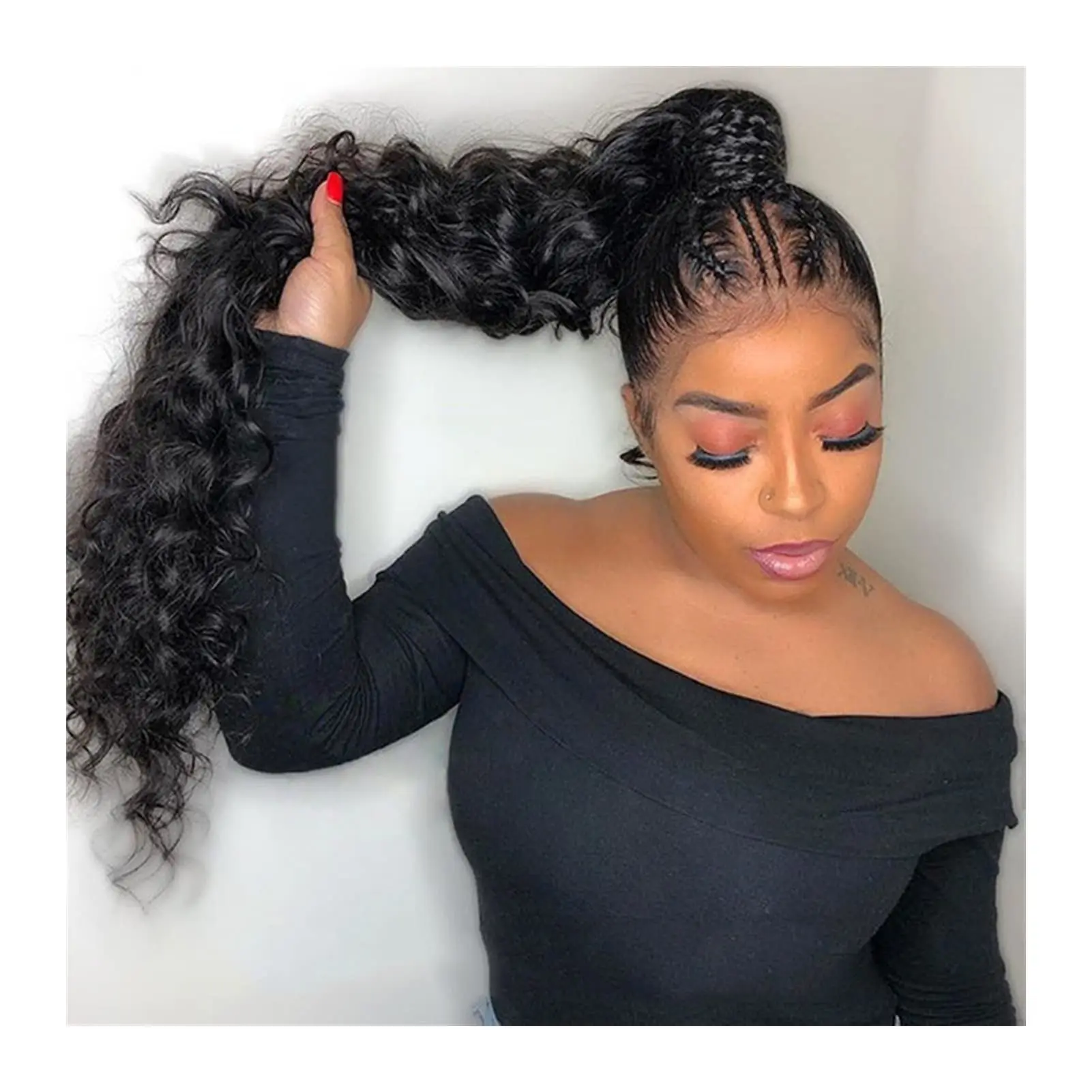 

360 Full Lace Frontal Wigs Loose Deep Wave 200% Density 13x4 5x5 HD Lace Front Wig Preplucked Human Hair Wig Brazilian