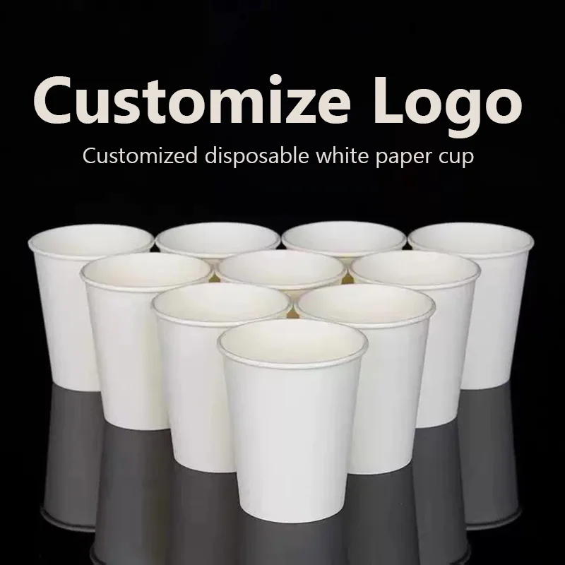 250ml 9oz paper cups Personalized Custom，Disposable Cup Custom，logo Custom，paper cups by name，party disposable Cup