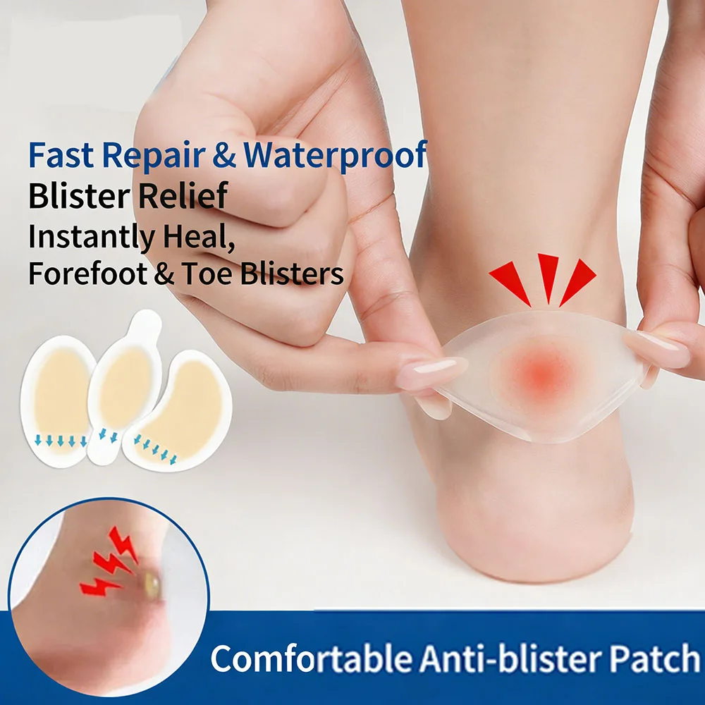 Hydrocolloid Invisible Heel Protectors, Blister Prevention Pads for High Heels, Waterproof Foot Care Patches (10/20/30 Pcs)