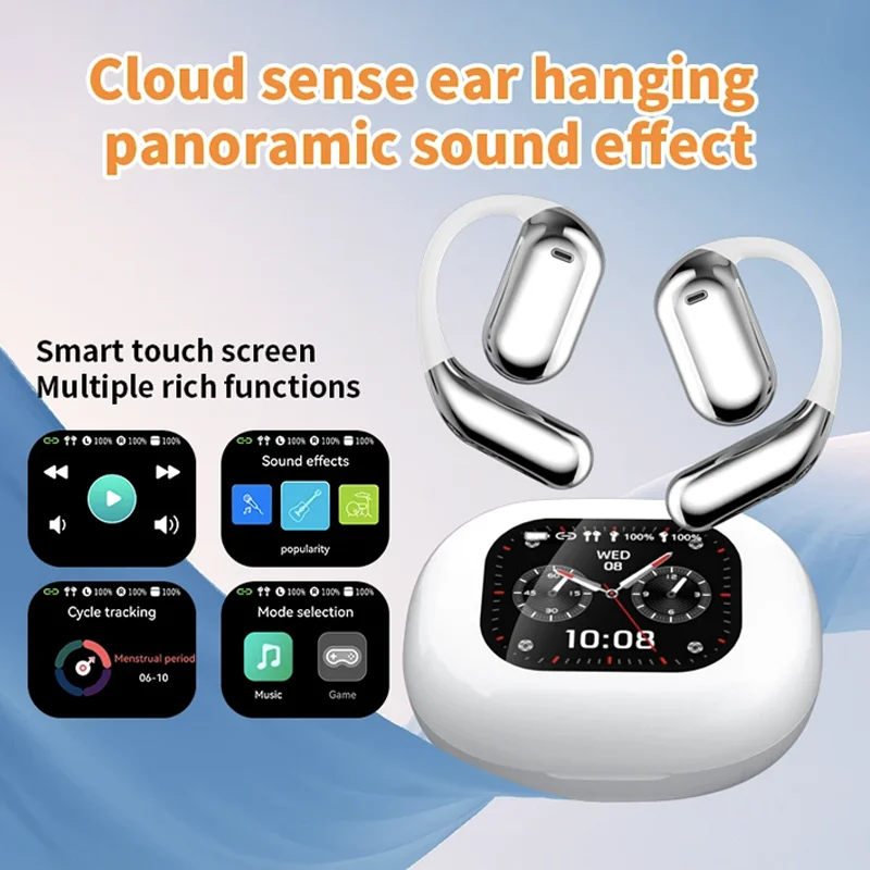 

Wireless Bluetooth headphones LCD Touchscreen AI Translation Headset ENC Active Noise Canceling Sports for iphone xiaomi
