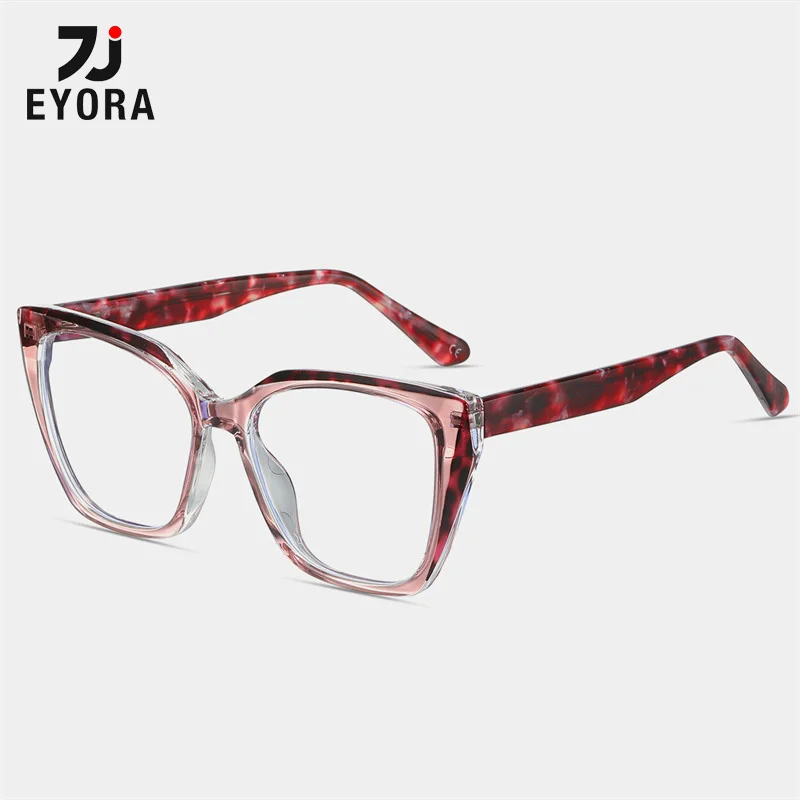 

EYORA Currents TR90 кошачий глаз женские очки для чтения с защитой от синего света близорукость и дальнозоркость фотохромные линзы для очков по рецепту