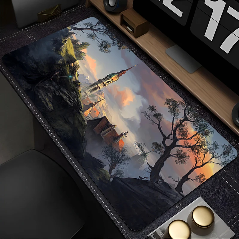 

Mouse Pad PC Accessories Keyboard Pad Office Desk Mat Anime Mousepad Natural Rubber Anti Slip Gaming Cartoon Wizard Extended Pad
