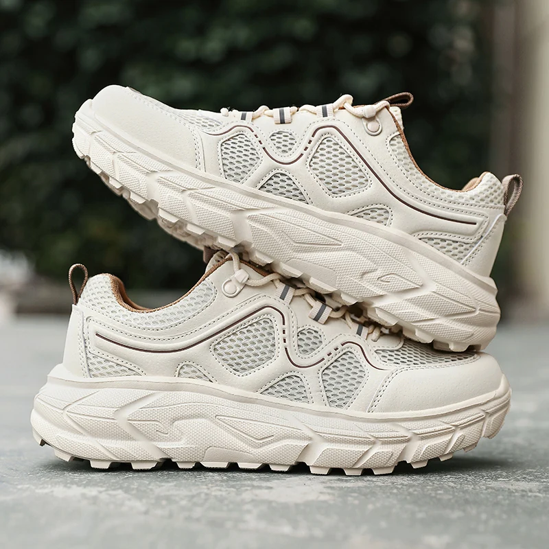 

YRZL мужские нескользящие кроссовки 2025 года, новые мужские прогулочные туфли, легкие дышащие повседневные кроссовки, мужские уличные дорожные спортивные кроссовки