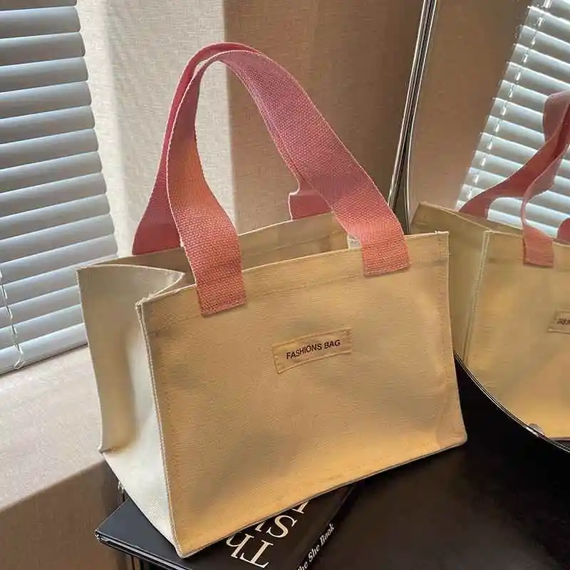 

Thickened Lunch Bag Handbag Commuting Work Small Portable Bag Miscellaneous Storage Insulated Hobo Bag for Daily Use