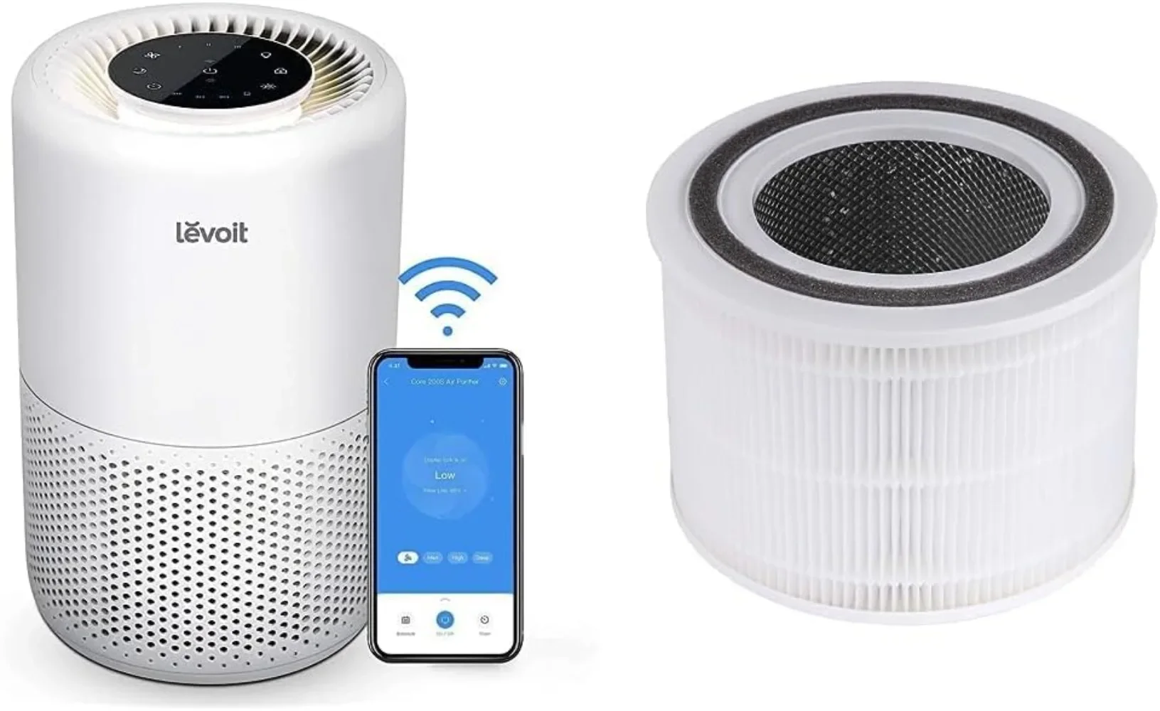 LEVOIT Core 200S + Filtro HEPA 3 en 1