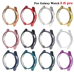 Pokrowiec na Samsung Galaxy Watch 5 4 40mm 44mm akcesoria TPU osłona na zderzak dookoła ekranu do Galaxy watch 5 pro 45mm