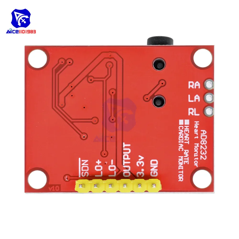 diymore AD8232 Measurement Pulse Heart Monitoring Heartbeat Sensor Module for Arduino