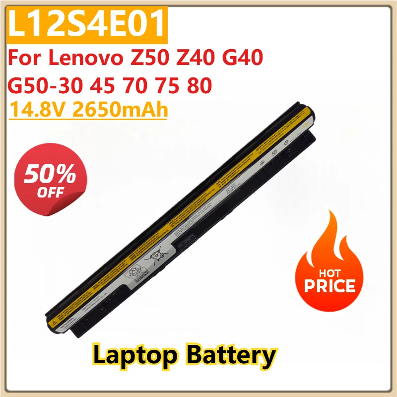 

Новый сменный аккумулятор для ноутбука Lenovo Z50 Z40 G40 G50-30 45 70 75 80 L12S4E01 14,8 В 2650 мАч