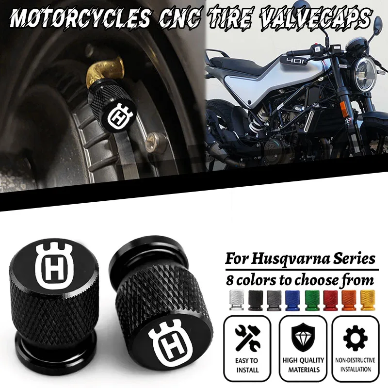 Para svartpilen vitpilen 401 husqvarna 701 supermoto enduro nordin 901 acessórios moto tampa da válvula do pneu haste tampa do pneu plug