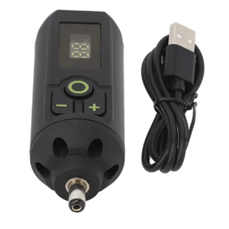 AA20-Wireless Tattoo Machine Battery Tattoo Machine Power Supply Type C Alloy Digital LCD Pen For Beauty Salon (DC)
