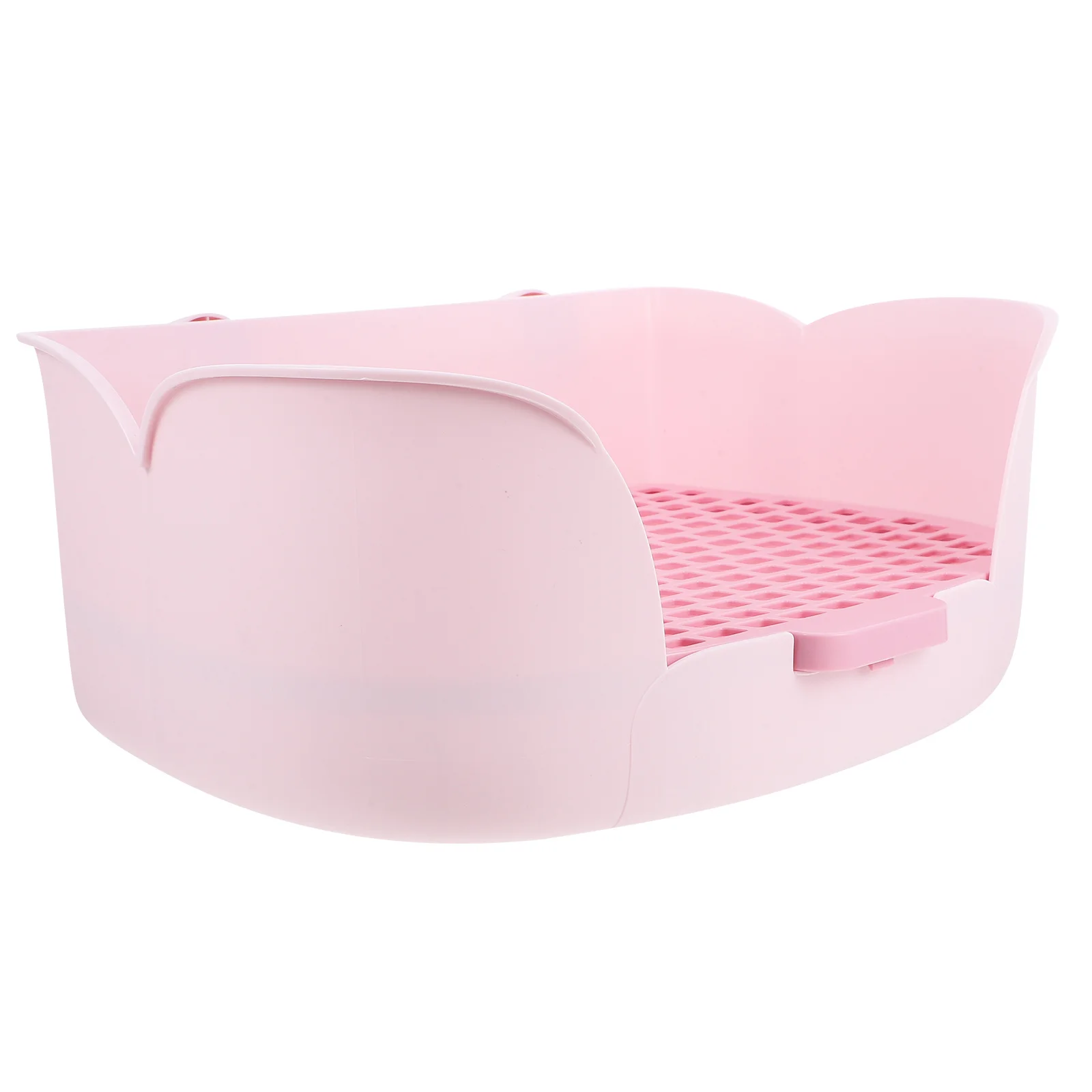 

Cat Litter Box Large For Rabbit Guinea Pig Hamster Small Pet Toilet Tray Portable Potty Trainer Plastic Pan Household Pet