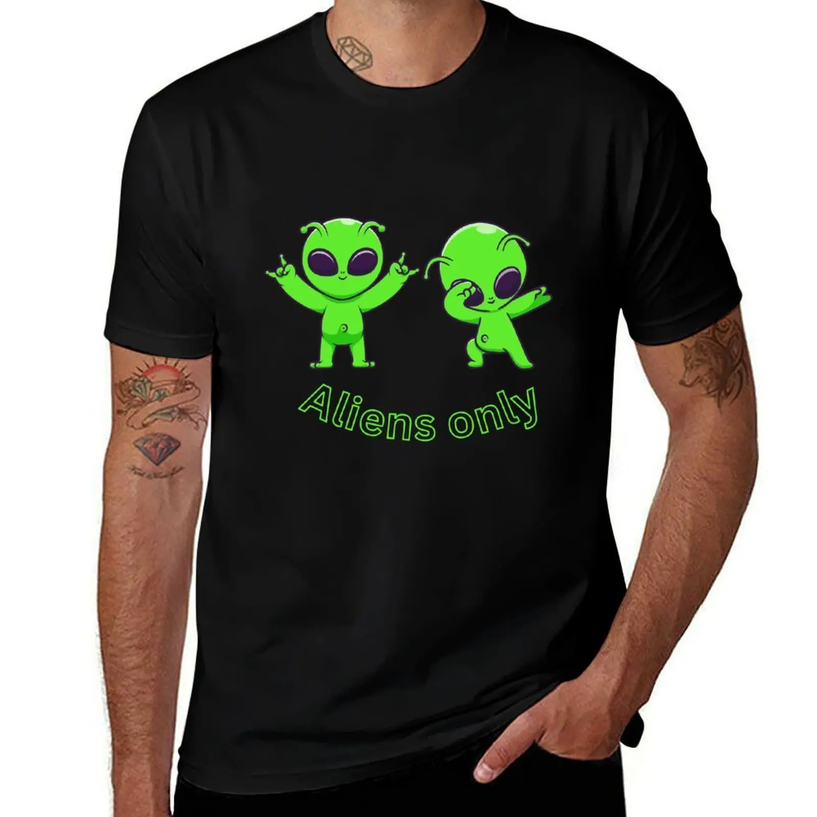

Aliens only T-Shirt blacks customizeds designer shirts compression shirt men