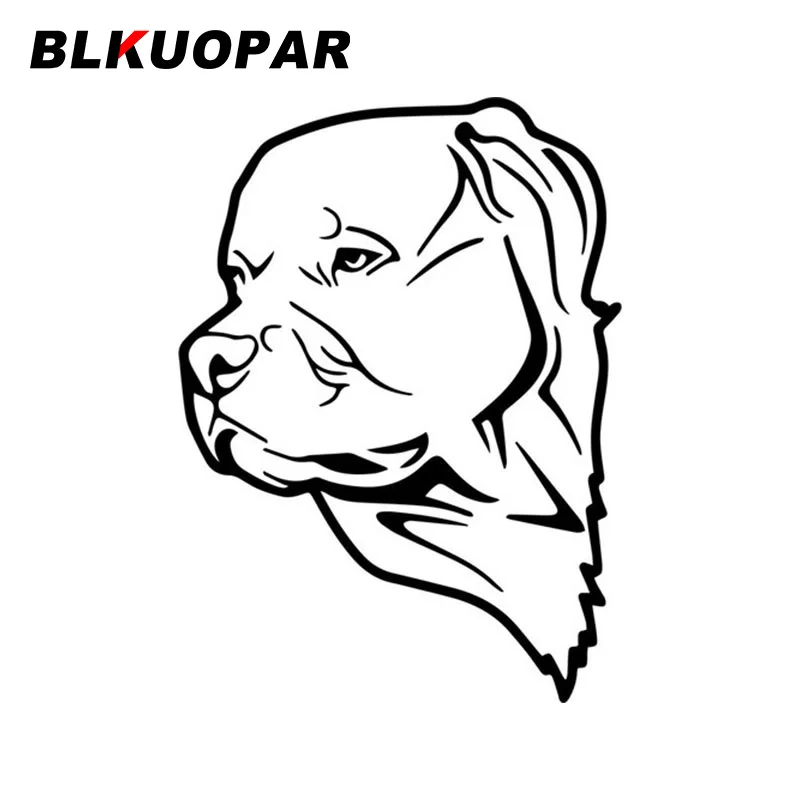 

BLKUOPAR Rottweiler on Board Warning Interesting Car Sticker Personality Surfboard Bumper Sunscreen Decal VAN Car Door Protector