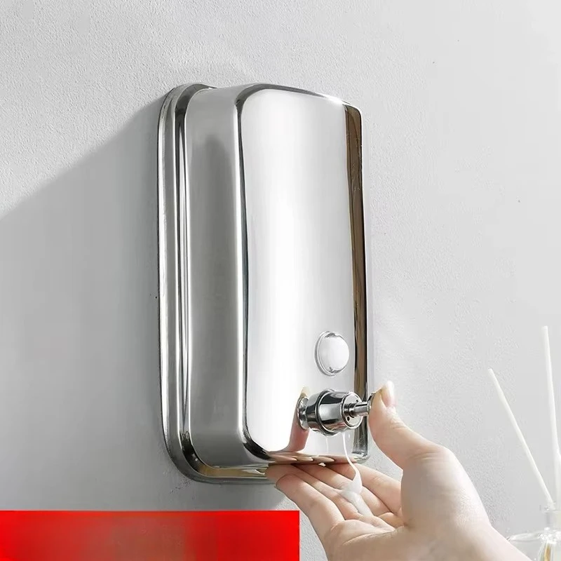 Wall Mount Bathroom Liquid Soap Detergent Shower Gel Storage Bottle Toilet Kitchen 800ML/1000ML Soap Dispenser Stainless steel