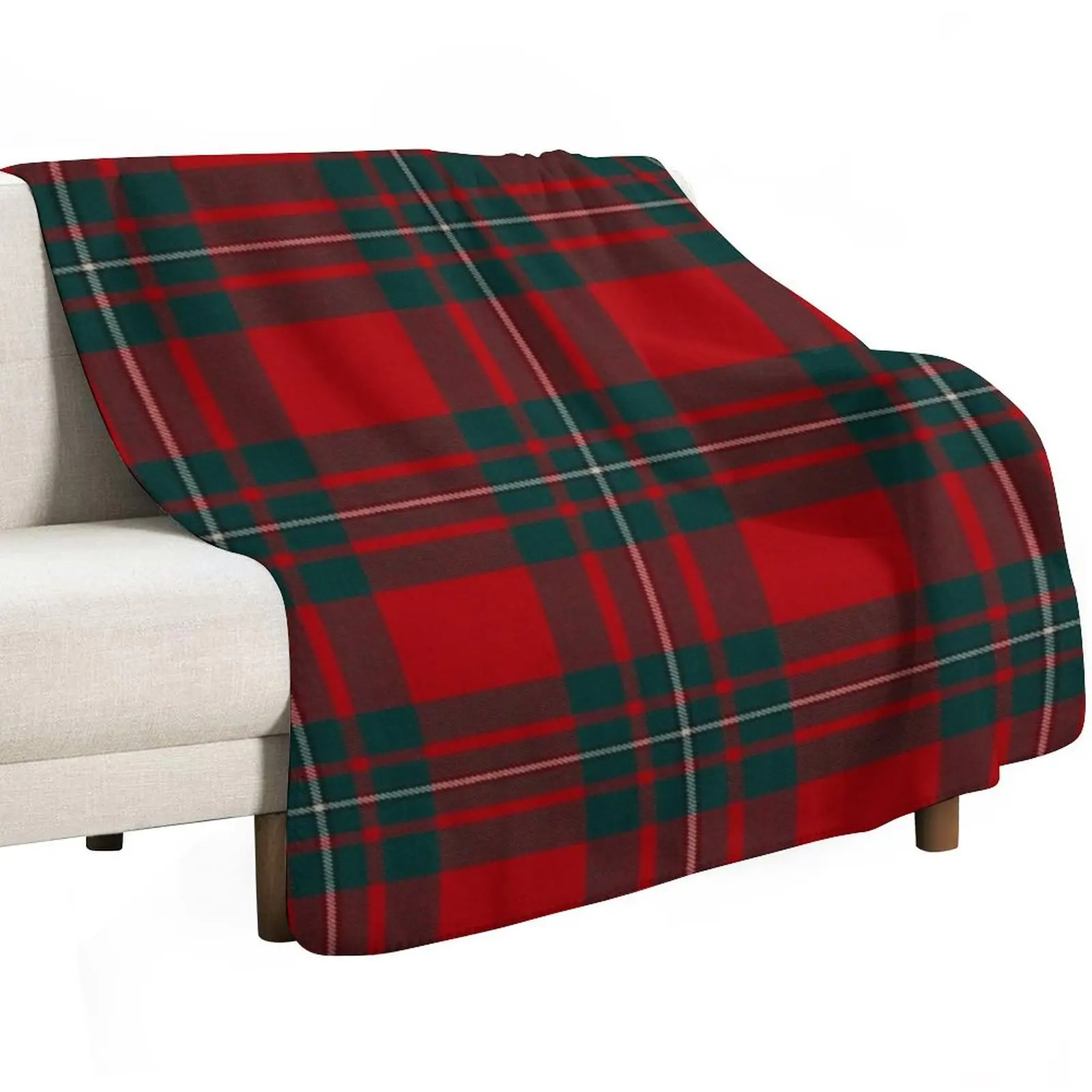 MacGregor Scottish Tartan Throw Blanket Travel Size Cozy Blanket for Plane Train