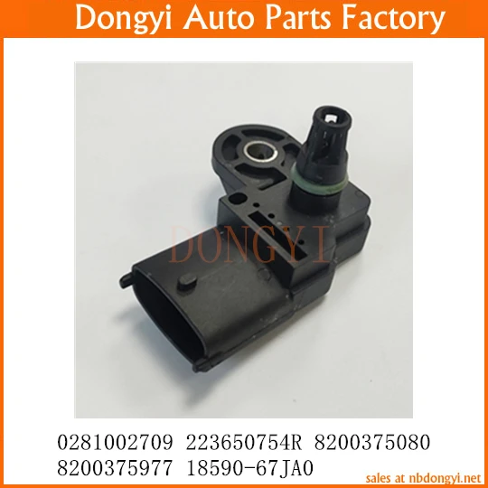 

Manifold Absolute Intake Air Pressure MAP Sensor OE No. 0281002709 223650754R 8200375080 8200375977 18590-67JA0 18590-67JA0