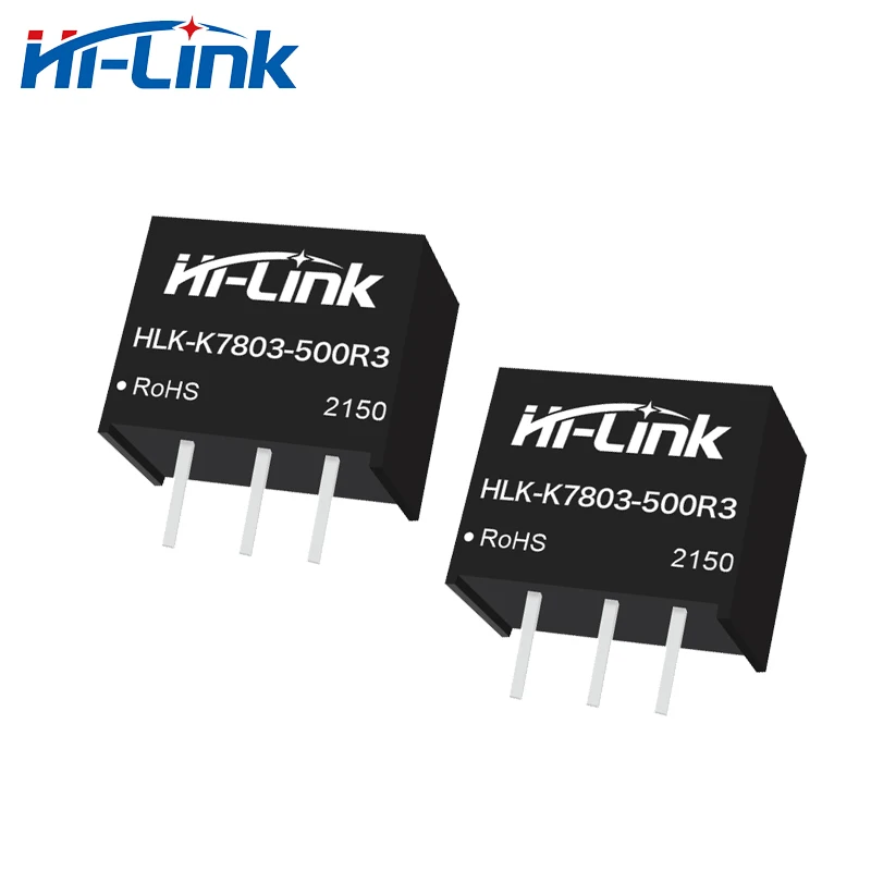 Hi-Link 50pcs DC DC Converter K7803-500R3 24V to 3.3V 500mA non-Isolated Regulated Power Supply Module Smart Home 95% Efficiency