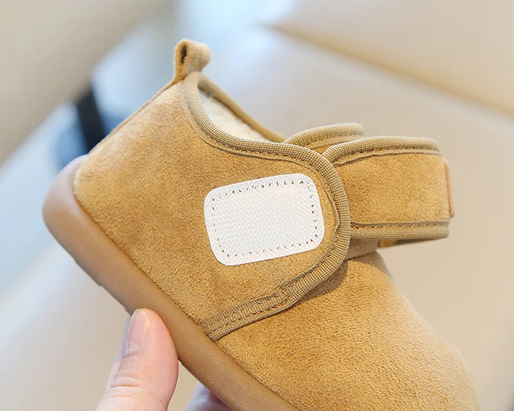 Winter-Fleece-Winterstiefel für Jungen und Mädchen, warm, rutschfest, mit weicher Sohle, Baumwollstiefel, leichte, bequeme Slip-on-Freizeitschuhe für Kinder. – Detail 16