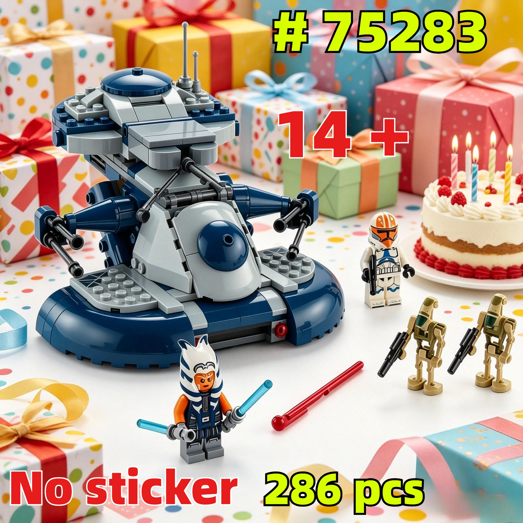 

Armored Assault Tank (AAT) 75283 Building Blocks Sets Suitable for Birthday Gifts Compatible with Legoed Particles，286pcs.