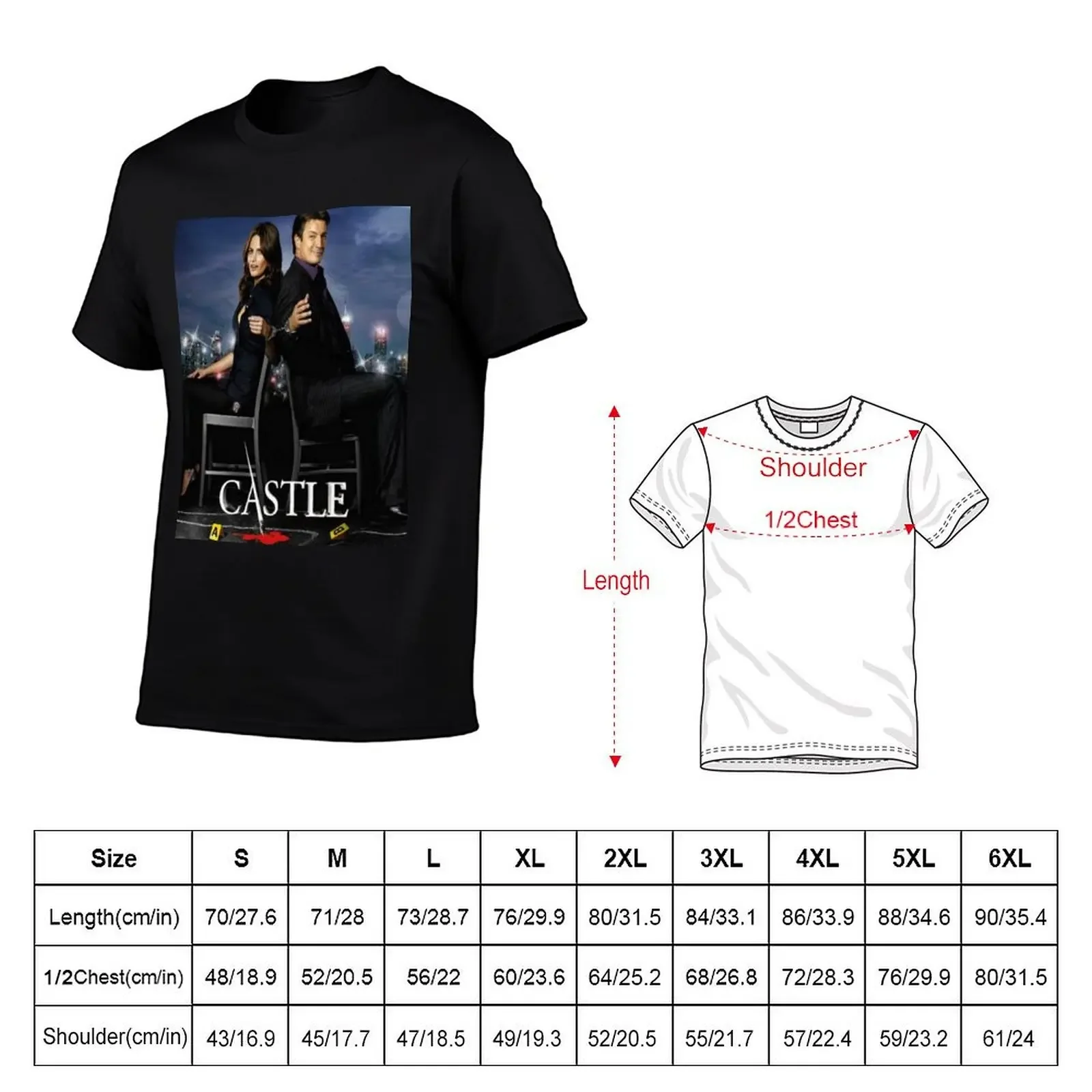 Castle and Beckett T-Shirt cotton graphic tees summer tops plus size tops plain white t shirts men