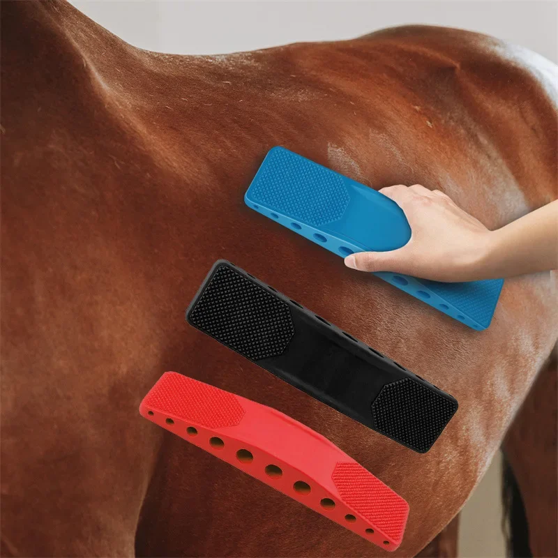 Horse Supplies Six in One Horse Dog Grooming Bathing Massage Hair Removal Pet Grooming Grooming Facial Cleaning Brush