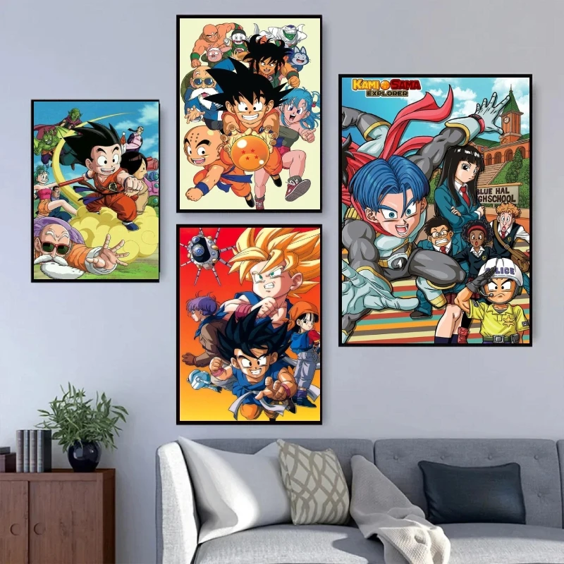 

Dragon Ball Son Goku Canvas Posters Decor Gifts Modern Living Room Cartoon Character Picture Wall Art Home Modular Prints