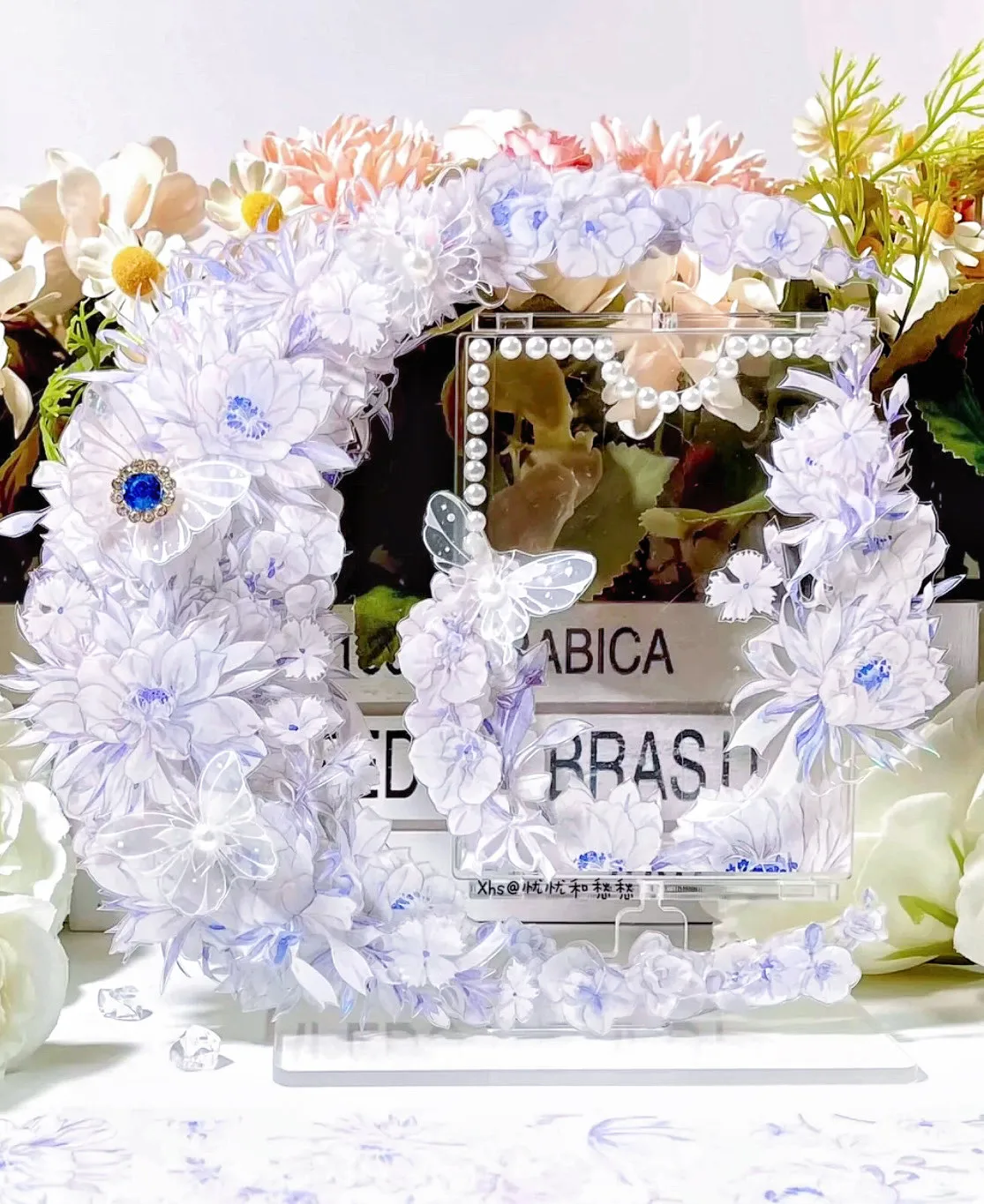 

Сине-белая цветочная лента васи Yetan из ПЭТ для скрапбукинга, коллажей и DIY-наклеек