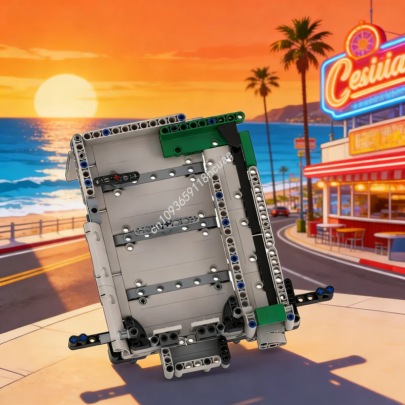 210pcs MOC 핀볼 머신 기술 모델 블록 조립 DIY 장난감 창의적 교육 크리스마스 선물 아이디어