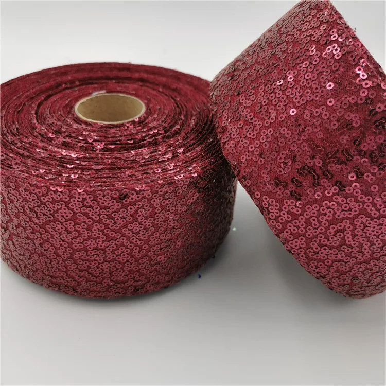 25 Yards Per Roll 3Inch 75MM Colorful Scribble Pattern Sequin Fabric Ribbon DIY Hair Bow Gift Wrap Wedding Party Christmas