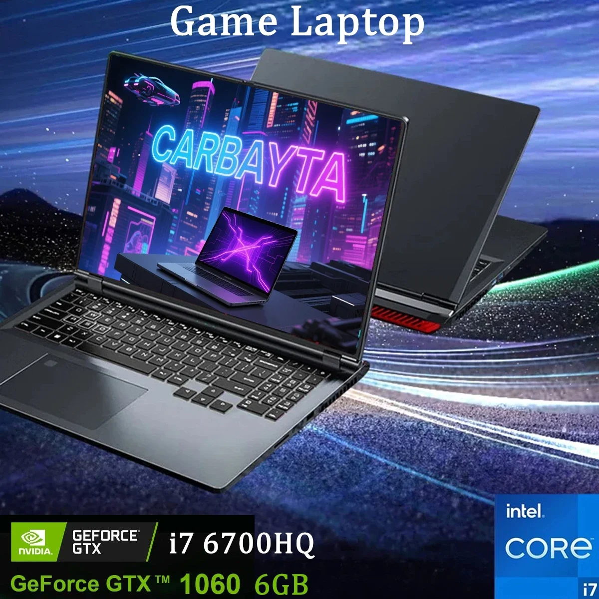 16" Gaming Laptop intel Core i7-6700HQ GTX 1060 IPS 1920*1200 Notebook PC Ram16G 32G 128G-1TB SSD Windows 11 Pro Laptop Computer