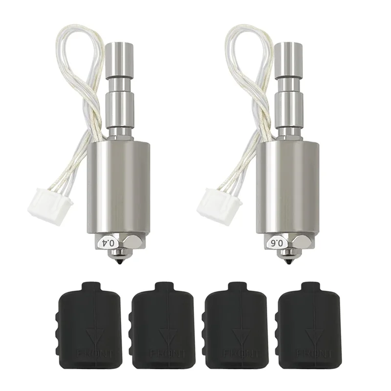 

Модернизированный экструдер из закаленной стали с быстрой заменой, горячий конец 0,4/0,6 мм для Kobra 3 Max с дополнительной силиконовой крышкой, 2 шт.