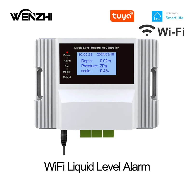 WiFi Liquid Water Level Sensor Alarm Warning Pool Leak Floating Detector Tuya Smart Life App Remote Control Home Automation 12V