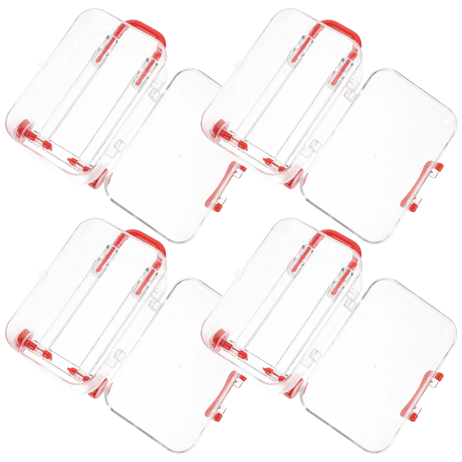 

12pcs Suitcase Trolley Wedding Candy Boxes Clear Transparent Storage Party Mini Trunk Box Favors Plastic Gifts