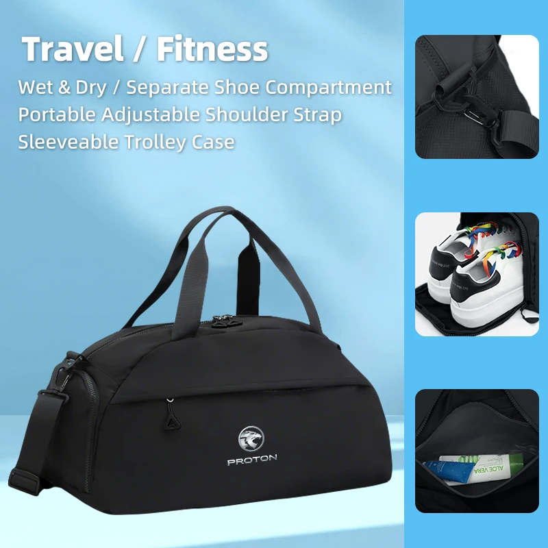 

Car Oxford Cloth Gym Bags Luggage Hand Storage Accessories For Proton Exora Iriz R3 Wira Saga Satria Magma X50 V6 X70 L3 L5