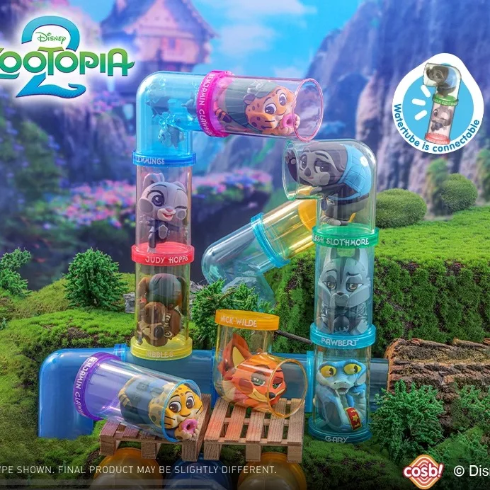 

Zootopia 2 COSBI Pipe Blind Box - Trendy Toy Mini Collectible Figures, Nick Wilde & Judy Hopps Desktop Decor