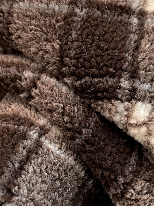 سترة نسائية فضفاضة من فرو الضأن شتاء جديد Sle Cheered Color Blo ملابس خارجية متداخلة الدفء Thiened مستديرة Ne زر واحد #3