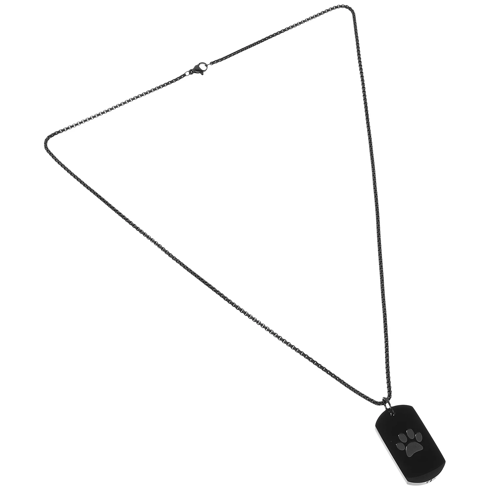 

Pet Urn Necklace Titanium Steel Openable Cremation Memorial Pendant Necklace Keepsake Jewelry for Ashes Loved Pets