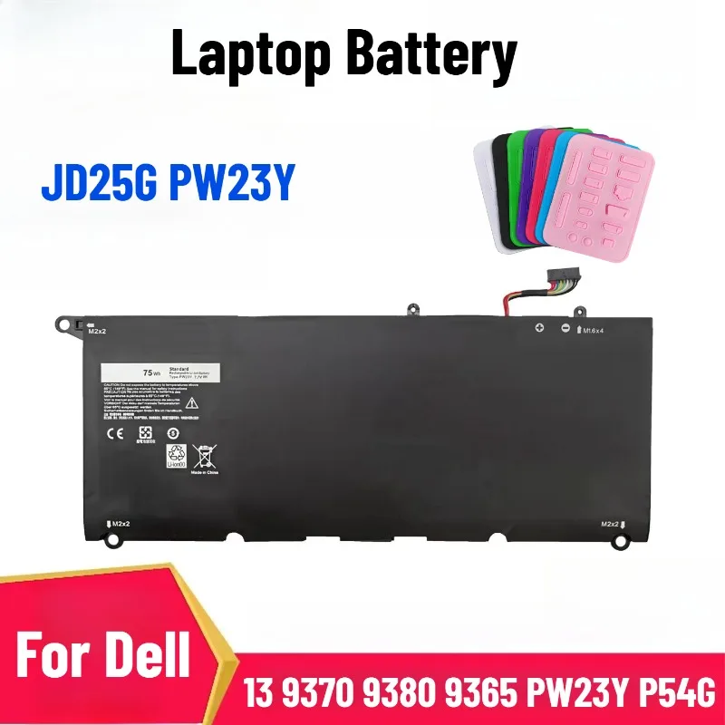 

Laptop Battery for Dell XPS 13 9370 9380 9365 PW23Y P54G JD25G PW23Y